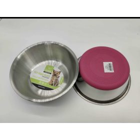   Itatótál / Etetőtál csúszásgátlóval -  fém színű 26cm/2200ml