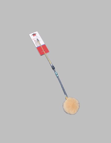 Játékpálca, csengőkkel, gyöngyökkel 45cm - BARNA