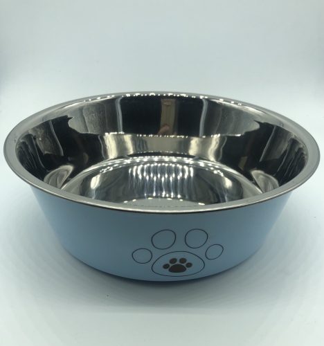 Etetőtál - kék, fém, csúszásgátló gumitalppal 26cm 1900ml