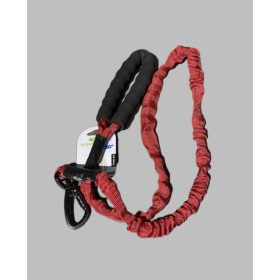 Rugalmas póráz 130-170cm, biztonsági karabinerrel - piros