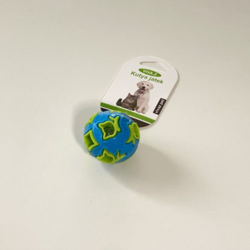 Labda macskáknak - 5cm - csörgő, világító - KÉK