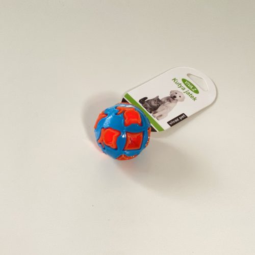 Labda macskáknak - 5cm - csörgő, világító - KÉK