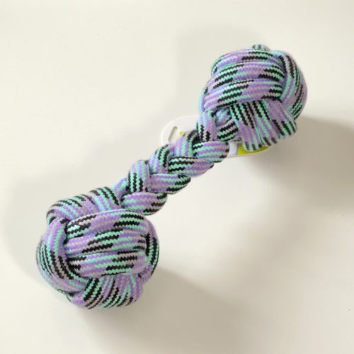 Súlyzó alakú köteles játék - 28cm - LILA