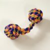 Súlyzó alakú köteles játék - 28cm - NARANCS